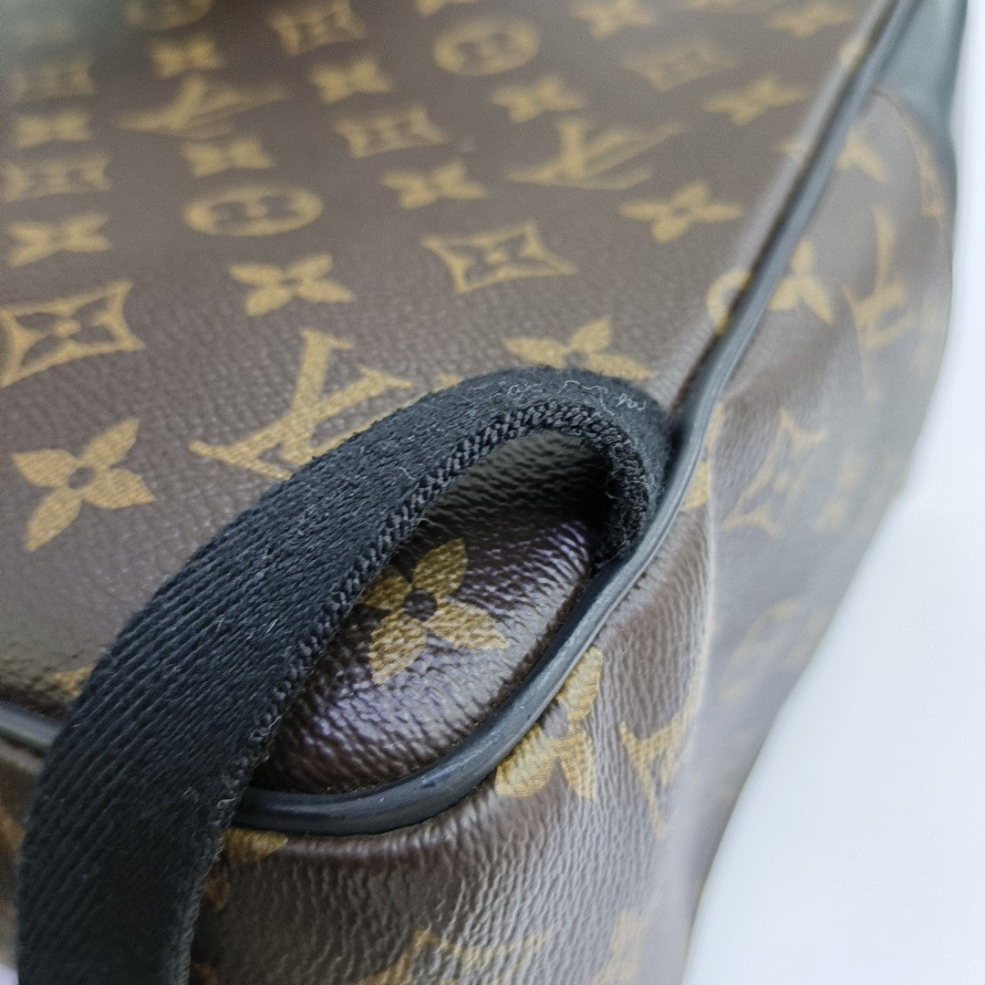 JOSH Monogram Coated Canvas Brown