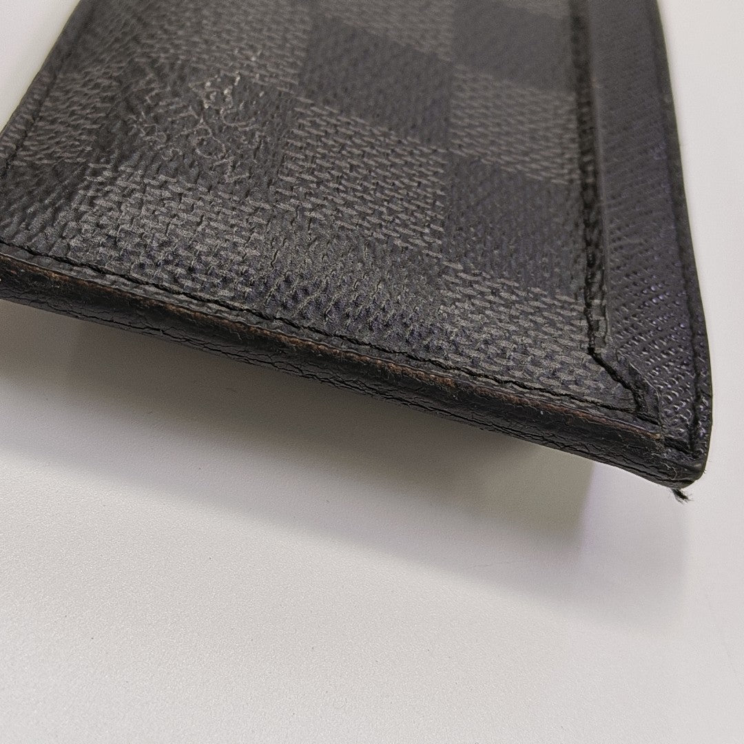 Néo Damier Graphite Coated Canvas Black Card Holder