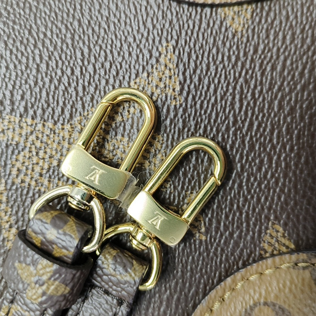 ONTHEGO BB Monogram Coated Canvas Brown