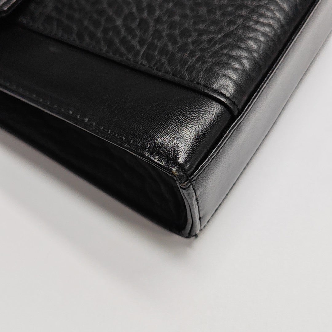 Calfskin Shoulder Bag Black