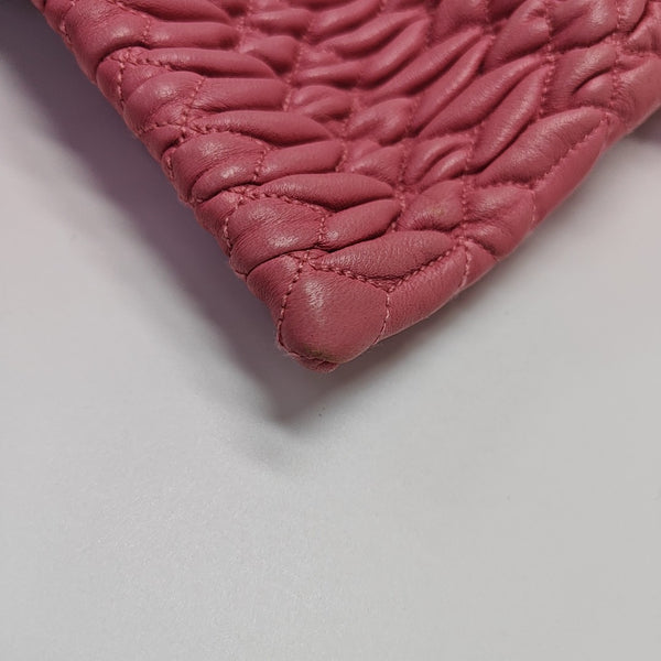 Crystal Quilted Lambskin Pink