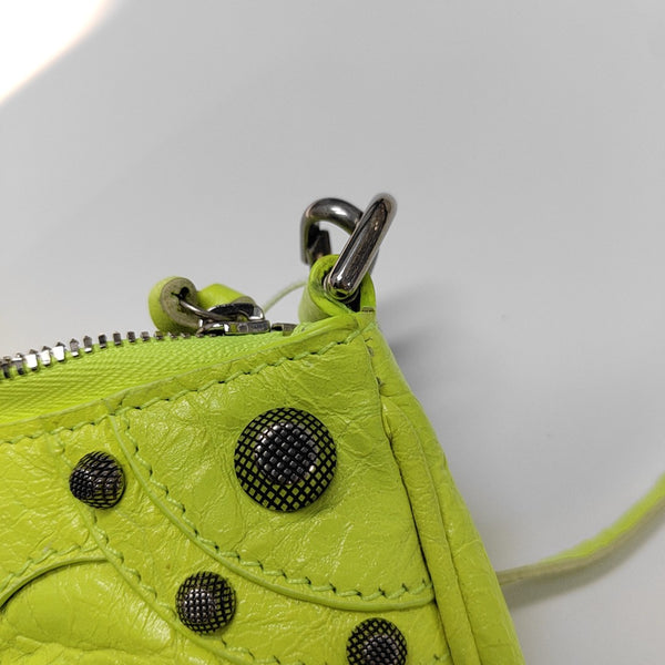 Le Cagole Mini Calfskin Green