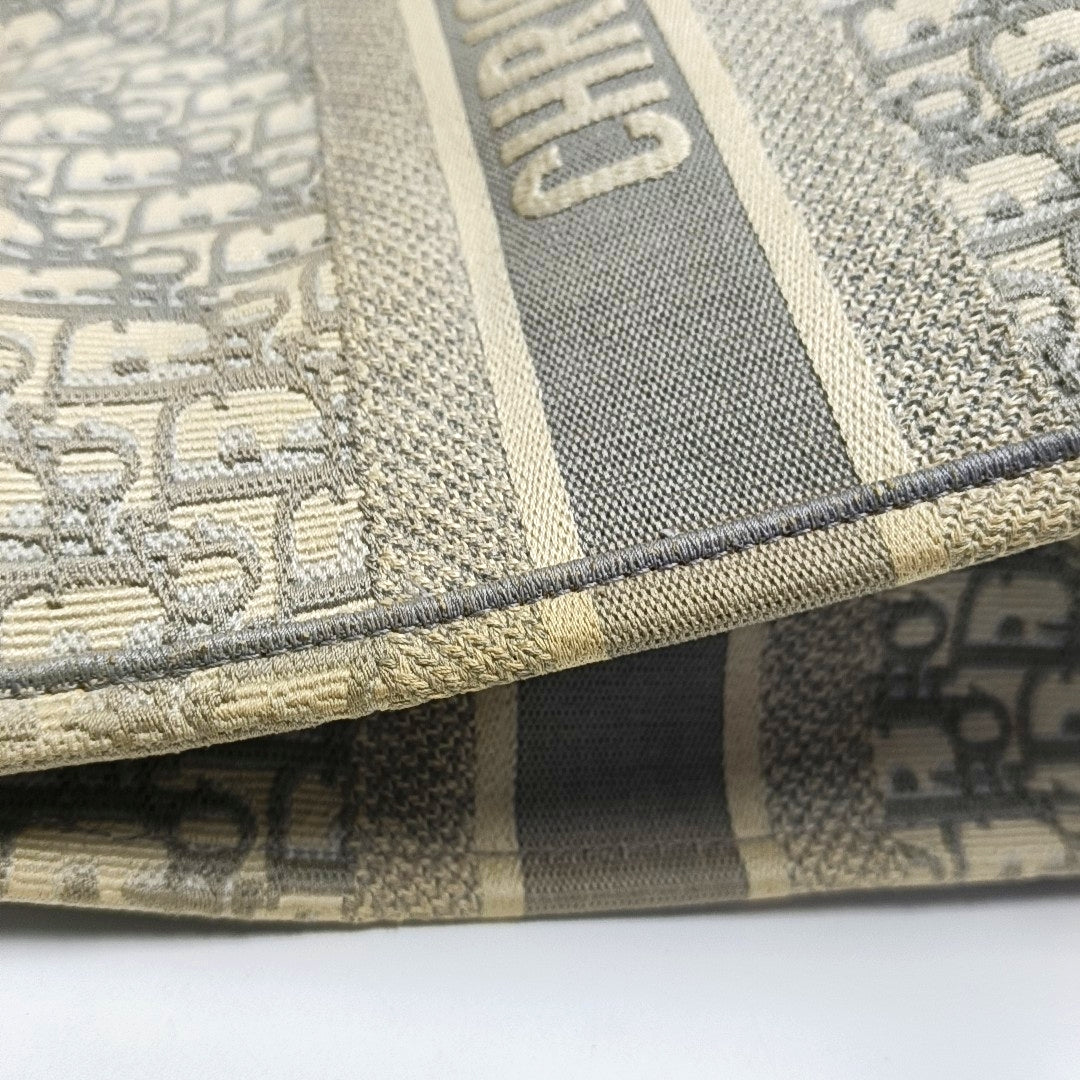 Book Tote Medium Oblique Canvas Gray