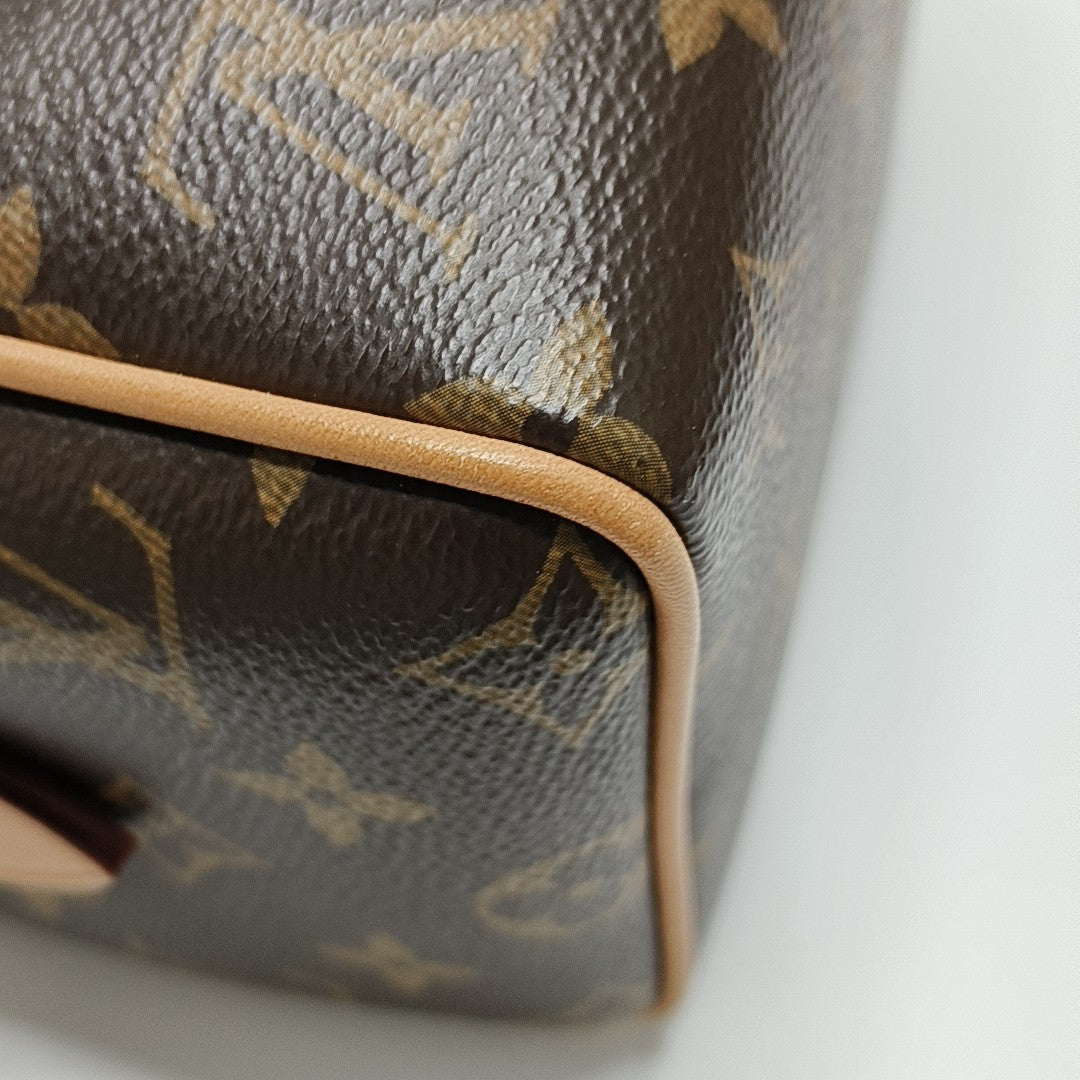 SPEEDY 20 Monogram Coated Canvas Brown