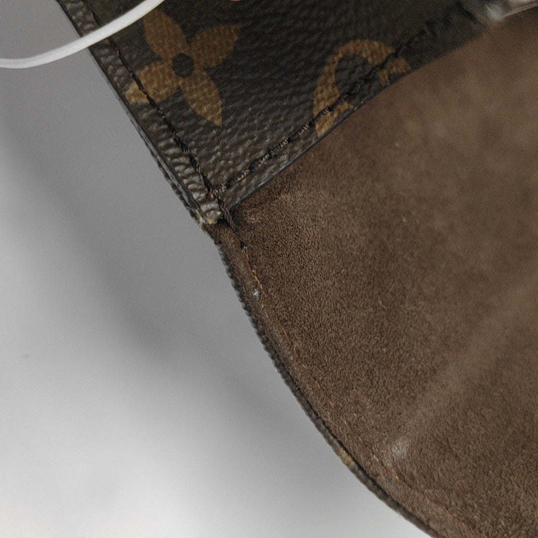 Lily Monogram Coated Canvas Brown