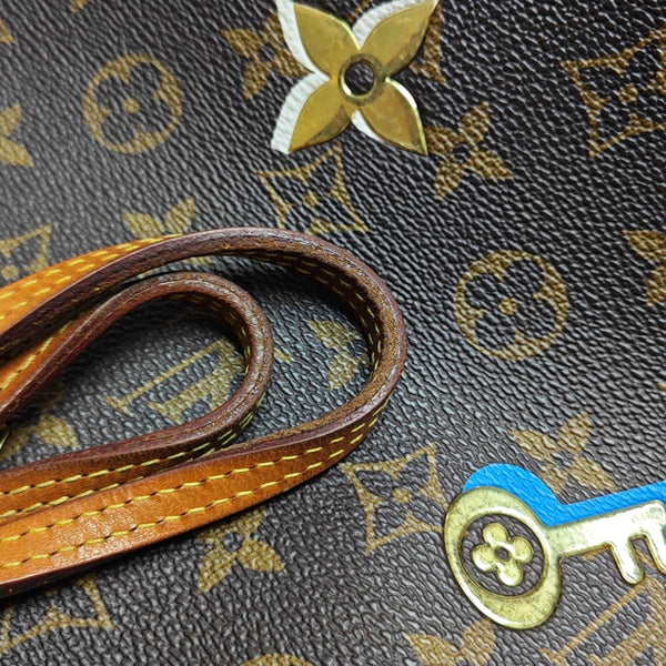 NEVERFULL MM Monogram Coated Canvas Brown