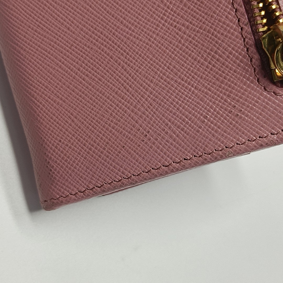 Saffiano Calfskin Wallet Pink