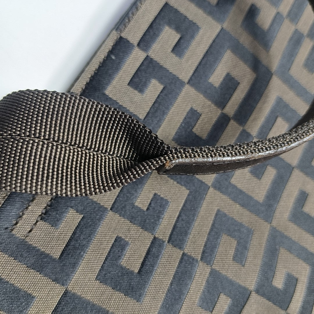 Fabric Tote Bag Brown