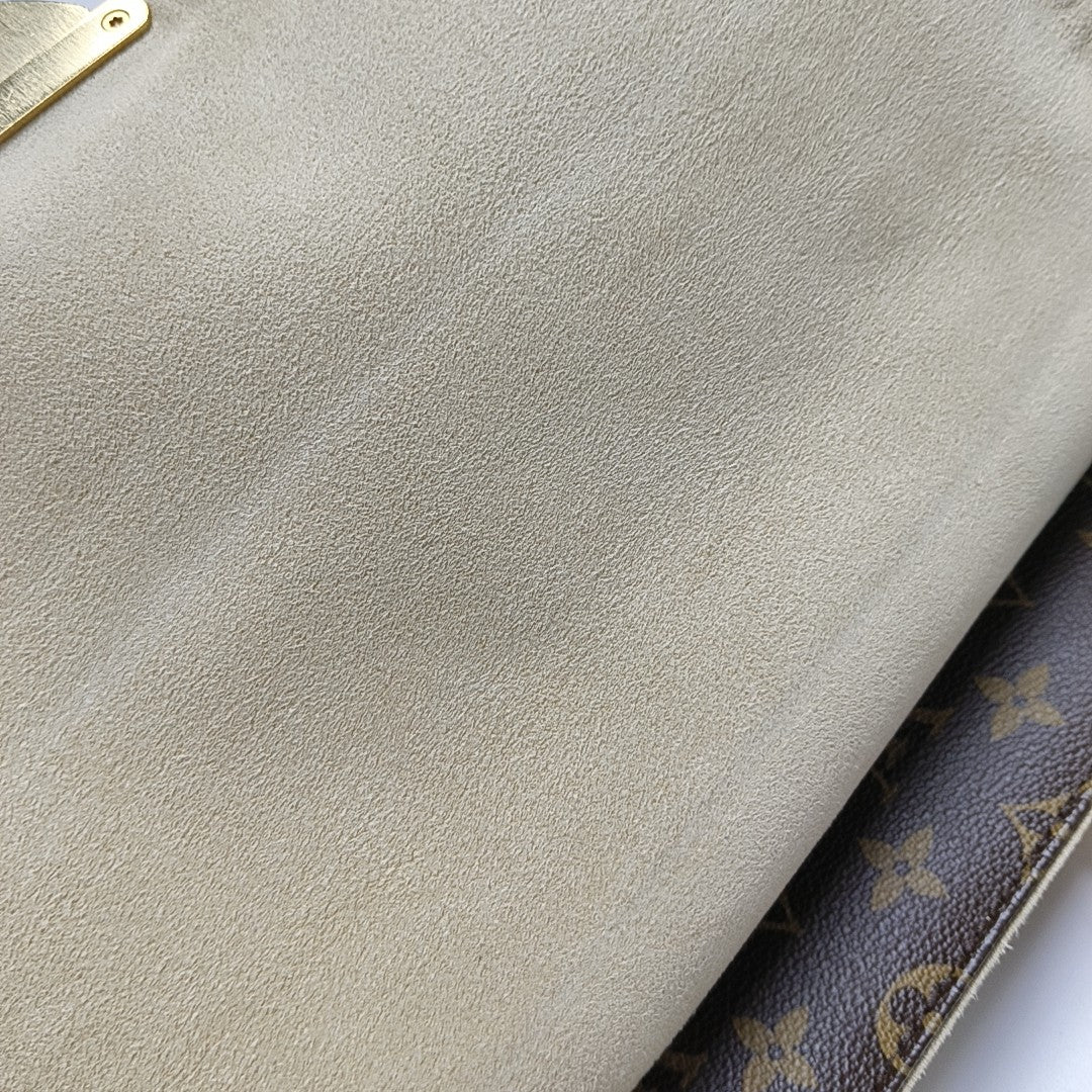 BEVERLY GM Monogram Coated Canvas Brown