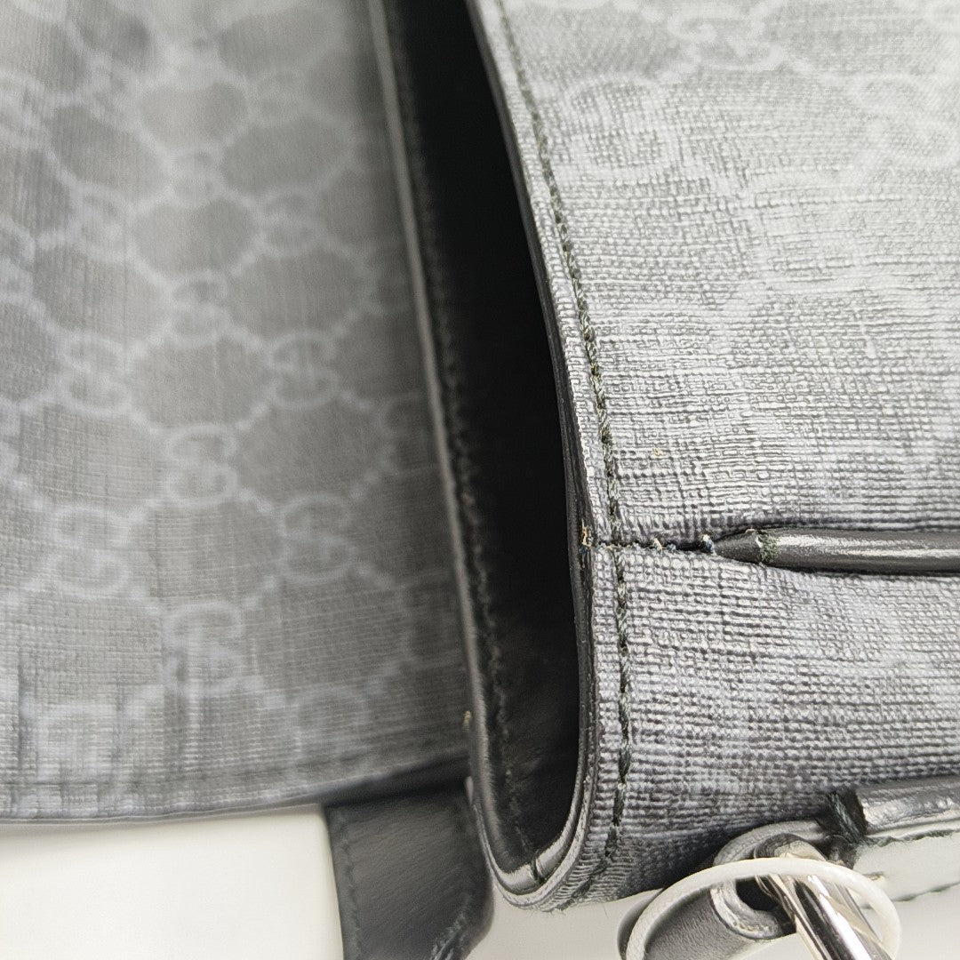 Monogram Coated Canvas Black