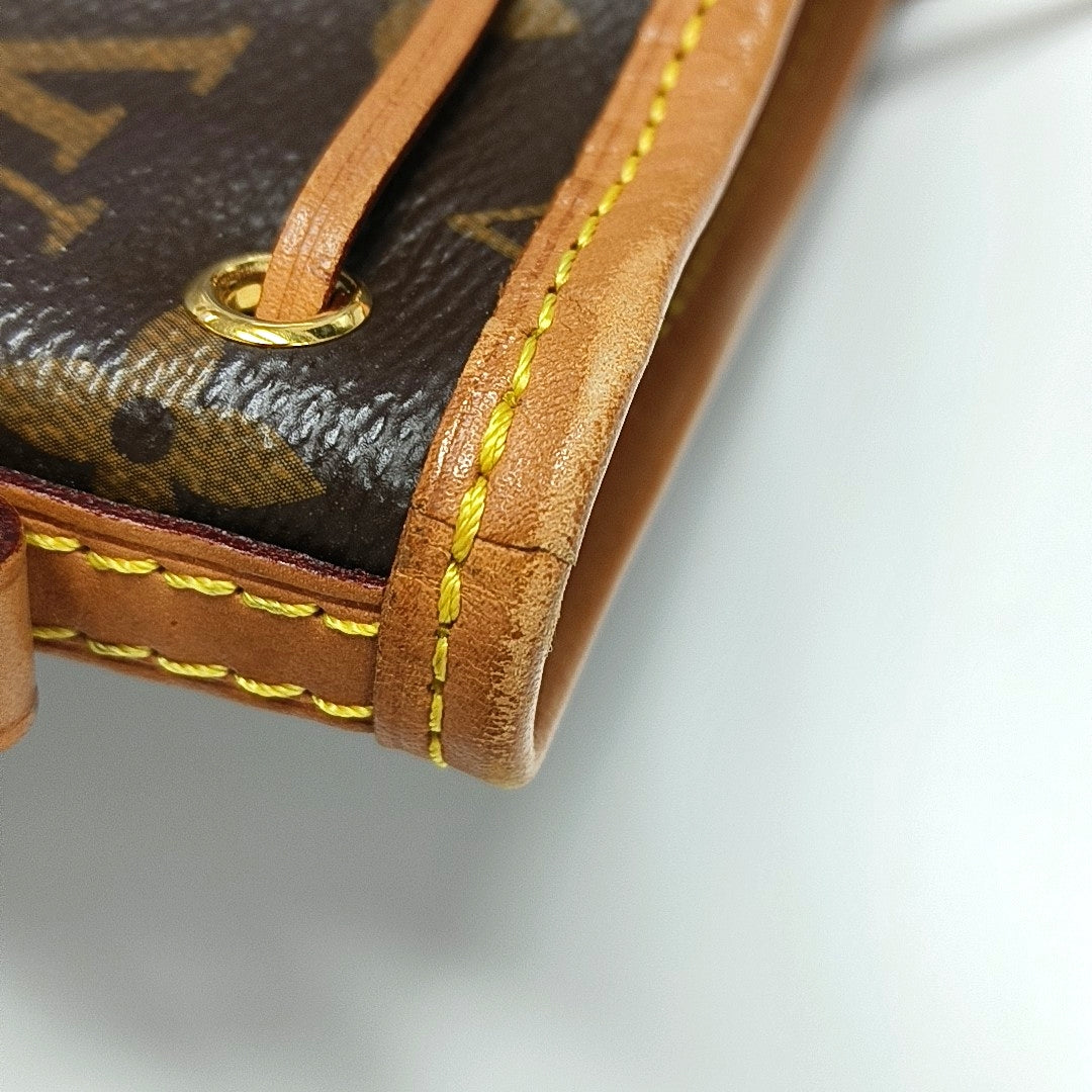 NÉONOÉ Nano Monogram Coated Canvas Brown