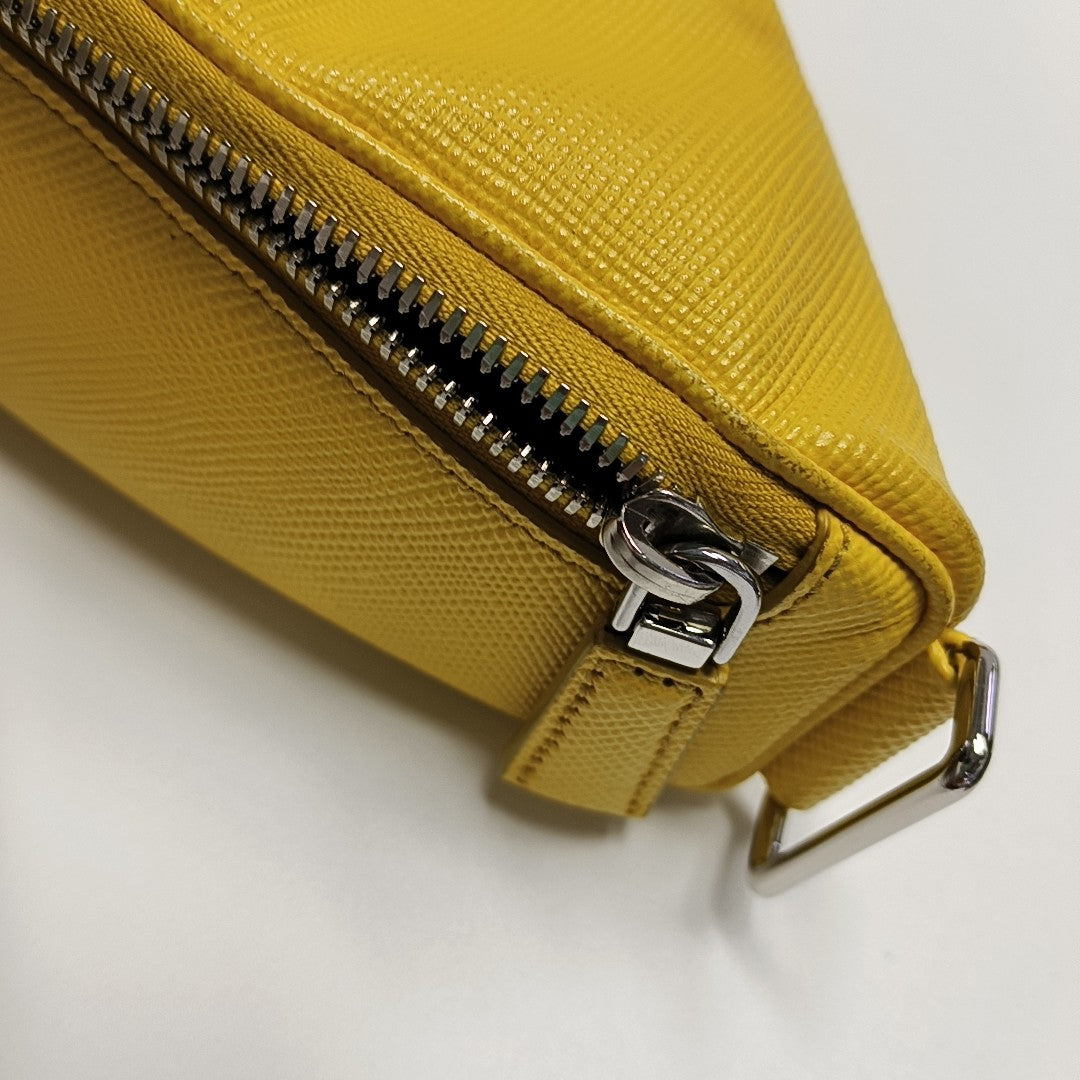 Calfskin Shoulder Bag Yellow