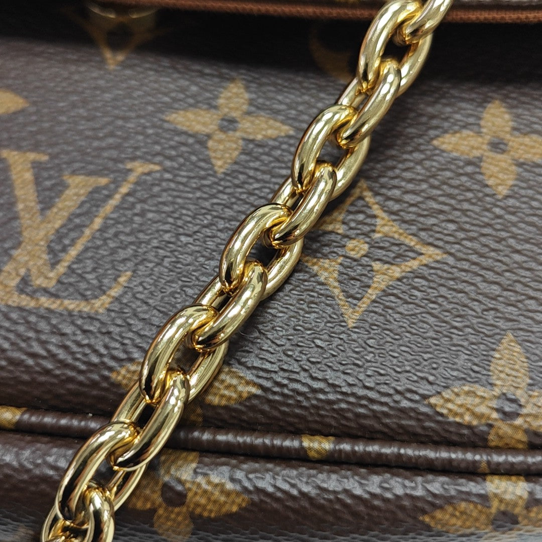 IVY Monogram Coated Canvas Brown