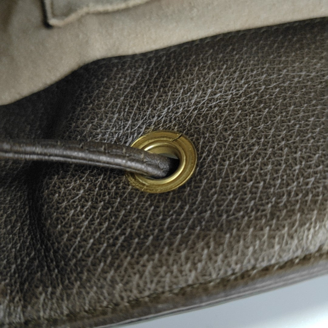 Ophidia Small Monogram Coated Canvas Beige