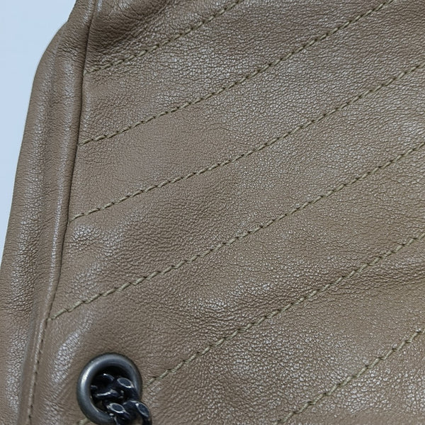 NOLITA Small Chevron Lambskin Beige