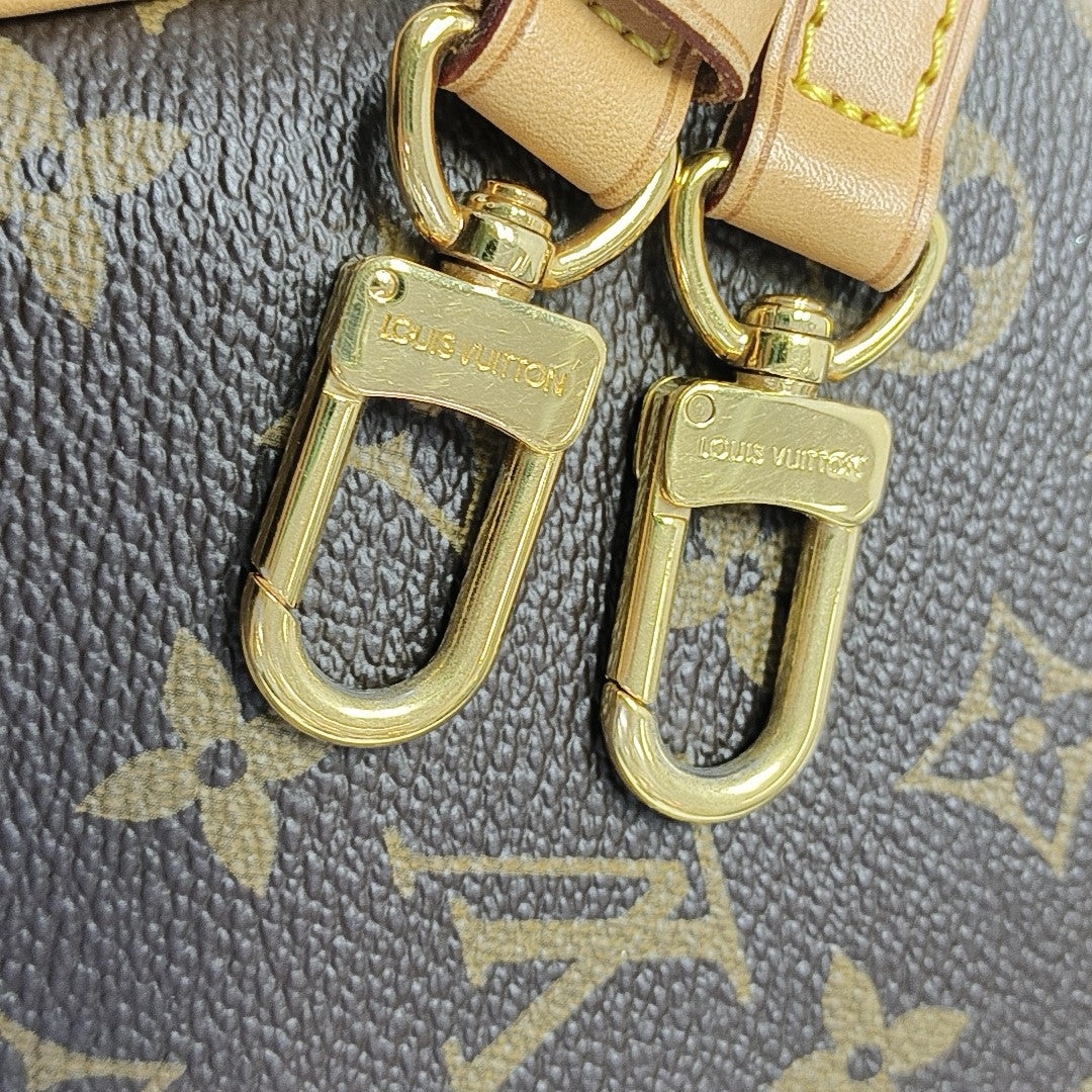 ESTRELA MM Monogram Coated Canvas Brown