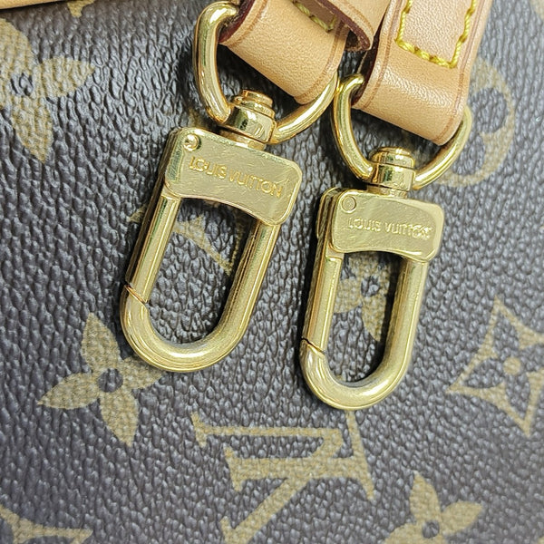 ESTRELA MM Monogram Coated Canvas Brown