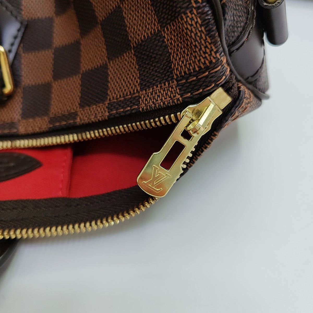 SPEEDY 35 Damier Ebene Coated Canvas Brown