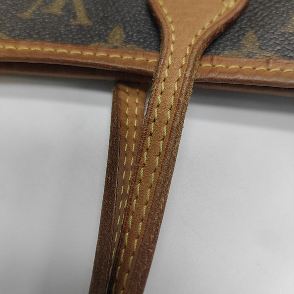 NEVERFULL MM Monogram Coated Canvas Brown