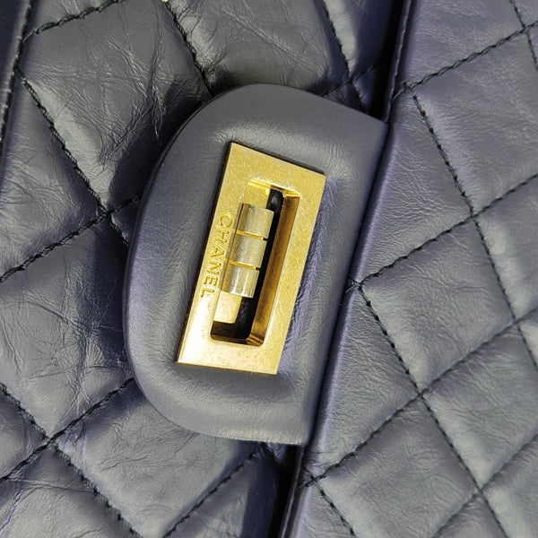 2.55 Maxi Quilted Calfskin Blue