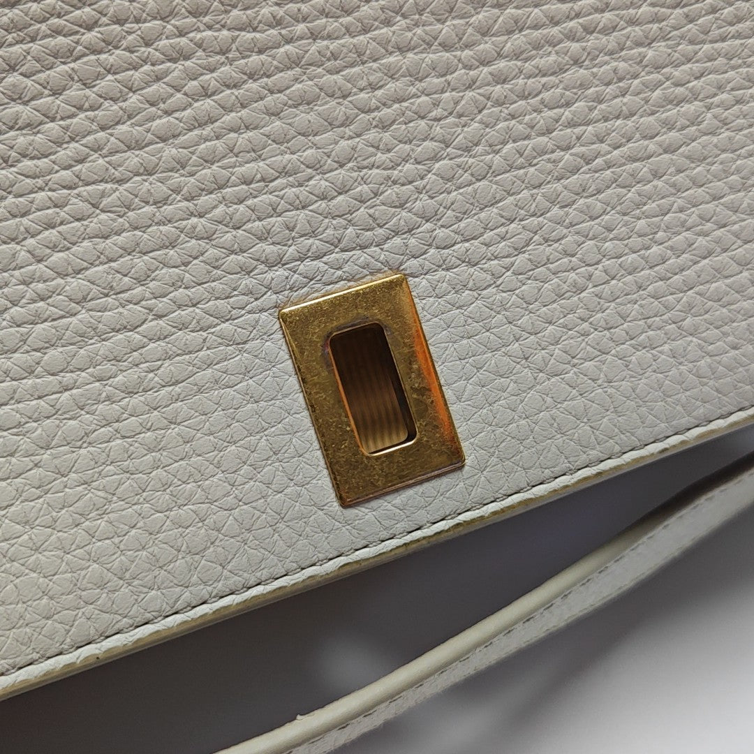 BV Angle Calfskin White
