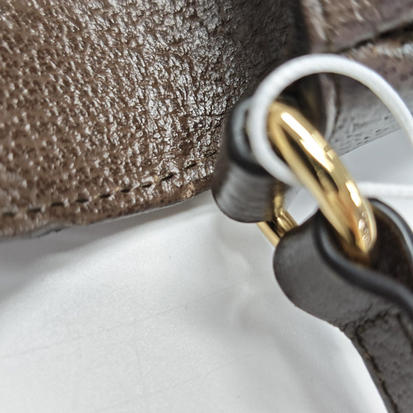 Ophidia Mini Monogram Coated Canvas Beige