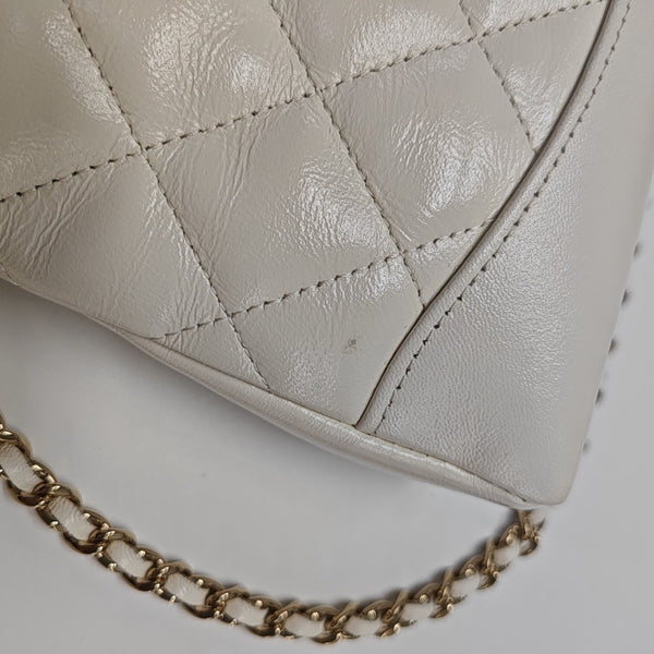 CHANEL 31 Mini Quilted Lambskin White