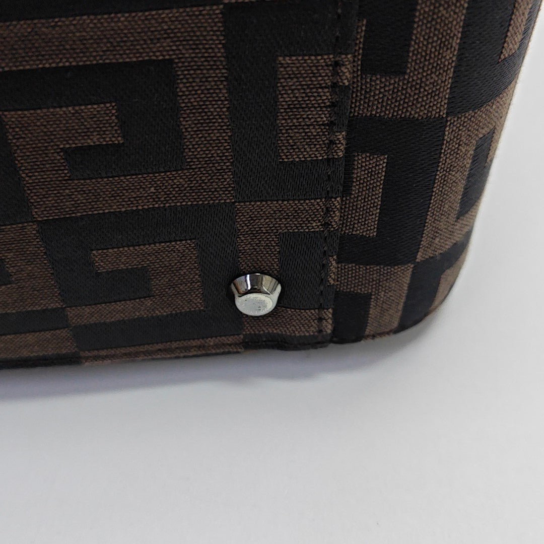 Canvas Top Handle Bag Brown