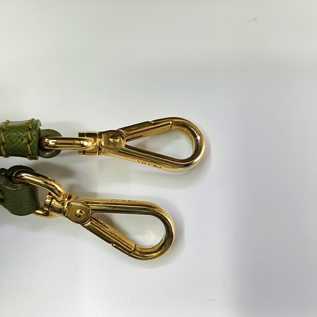 Galleria Small Saffiano Calfskin Green