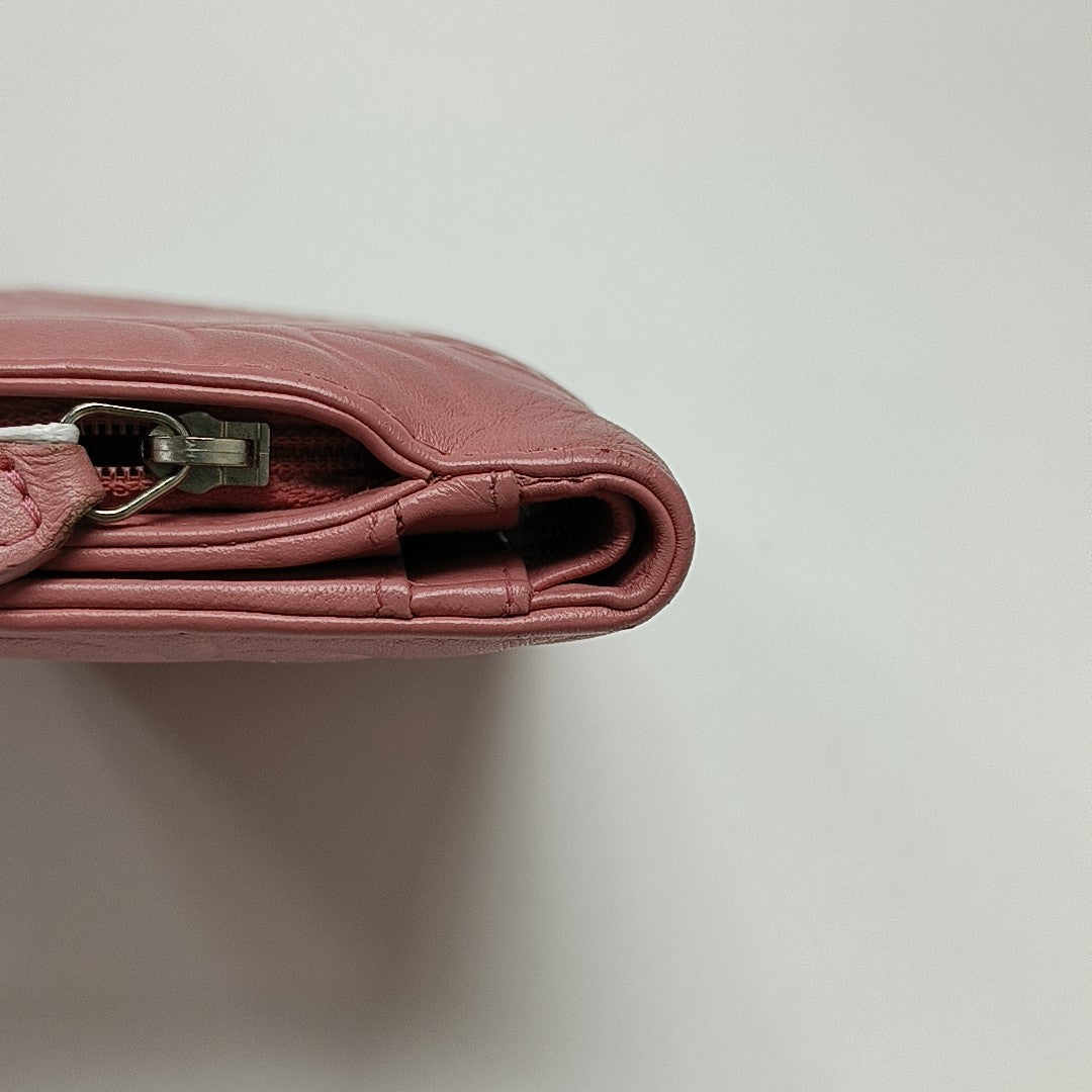 Lambskin Wallet Pink