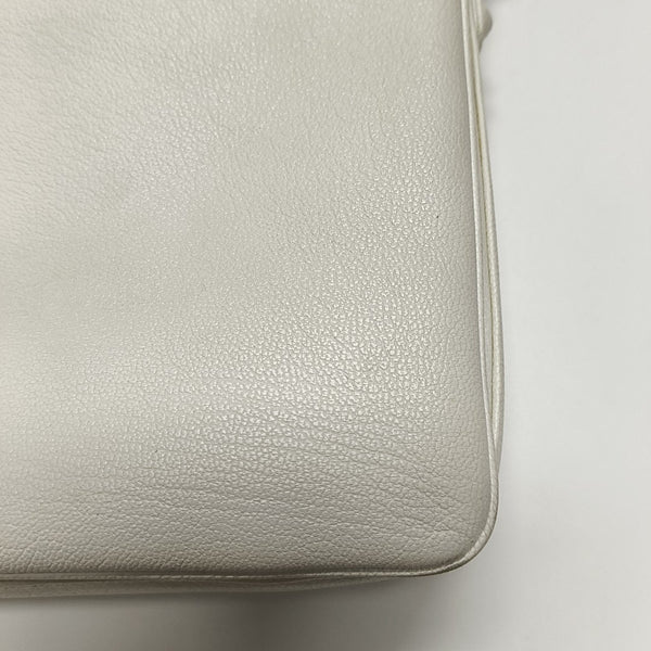 Calfskin Shoulder Bag White