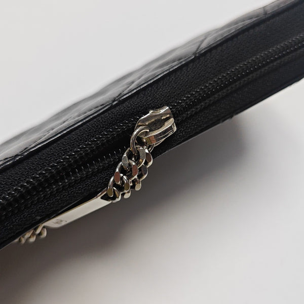 CAMBON Quilted Calfskin Black Wallet