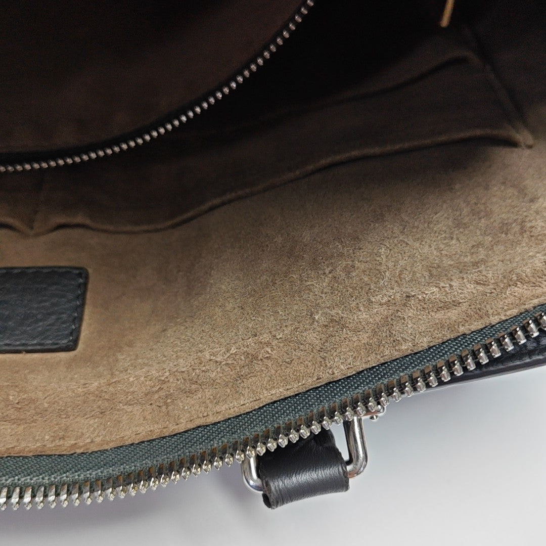 Calfskin Top Handle Bag Gray
