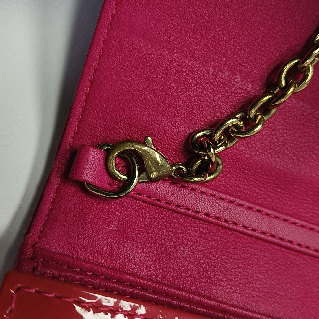 Miss Dior Cannage Patent Leather Red