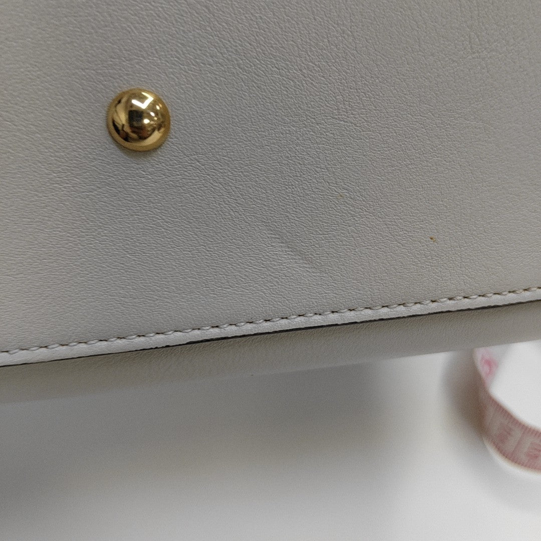Diana Mini Calfskin White
