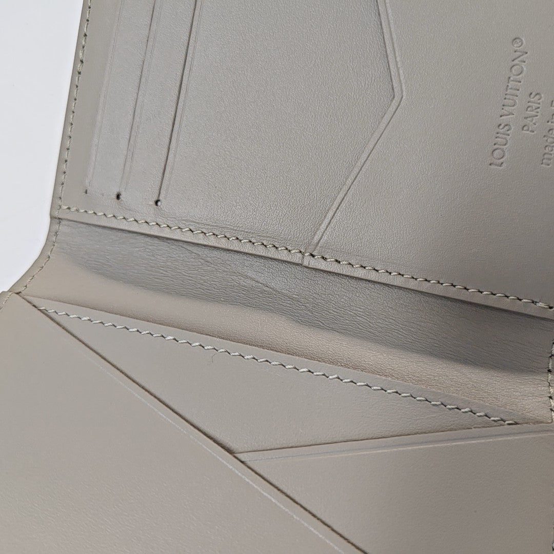 SLENDER Monogram Calfskin Gray Card Holder