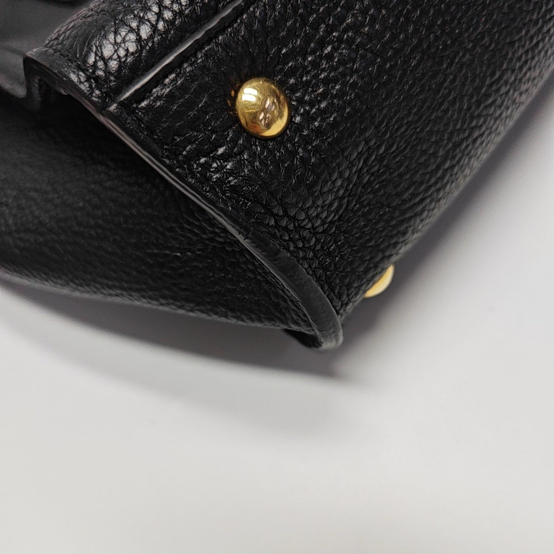 Amy Small Calfskin Black