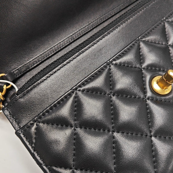 TRENDY CC Quilted Lambskin Black