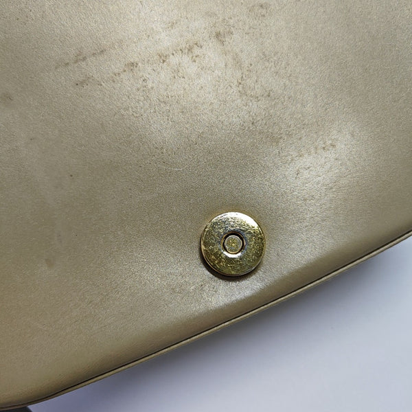 Leather Top Handle Bag Brown