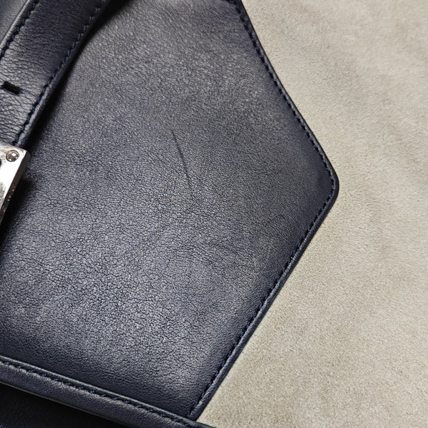 Suede Shoulder Bag Gray