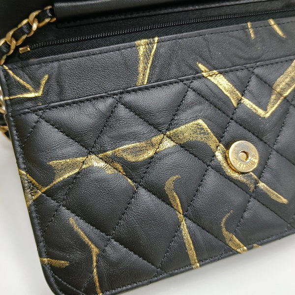 WOC Quilted Calfskin Black