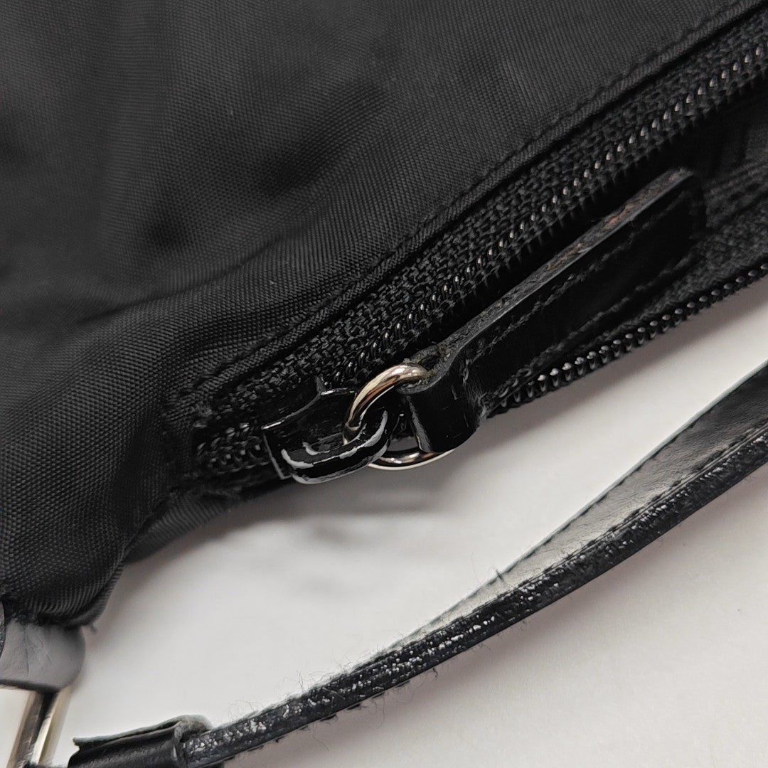Nylon Shoulder Bag Black