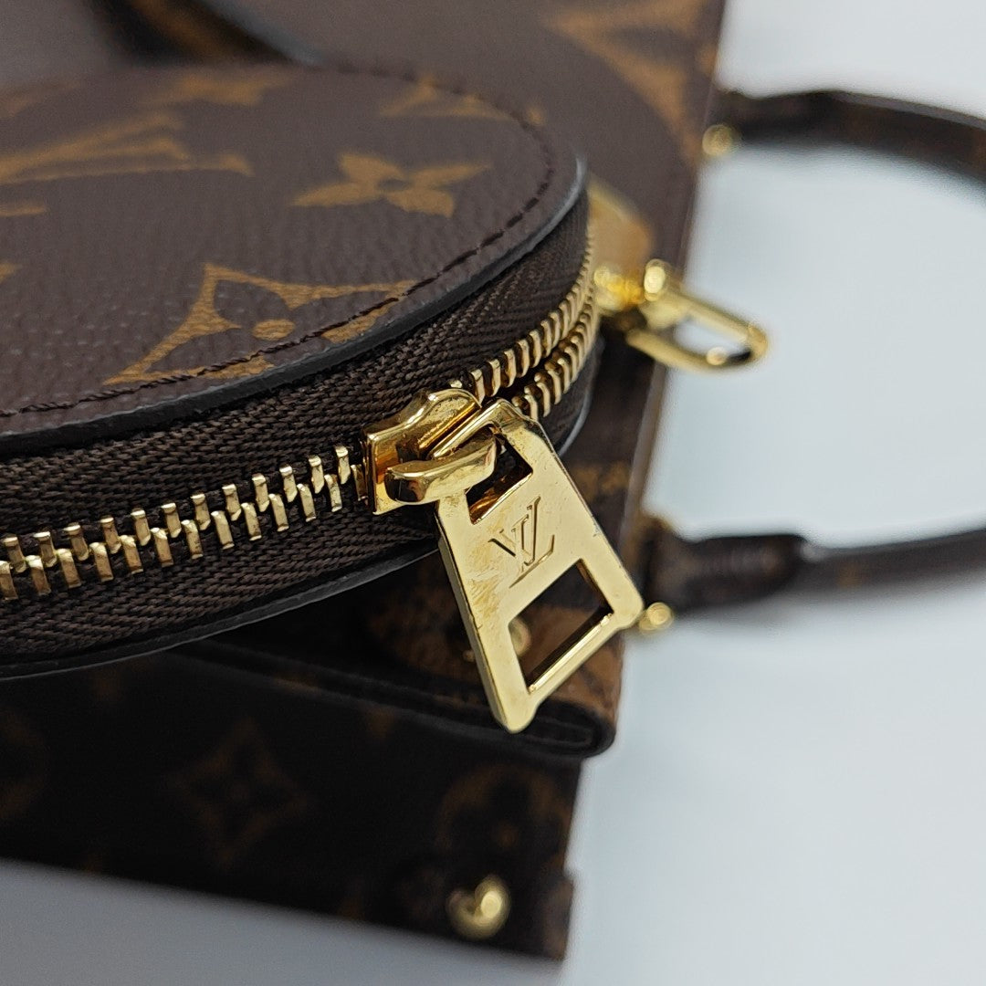 ONTHEGO PM Monogram Coated Canvas Brown