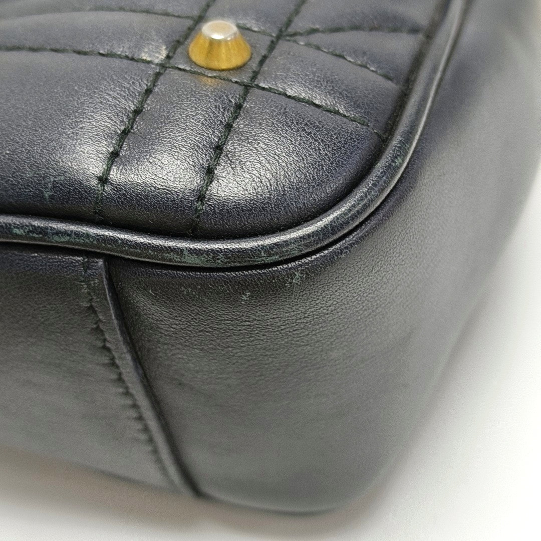 GG Marmont Medium Quilted Calfskin Black