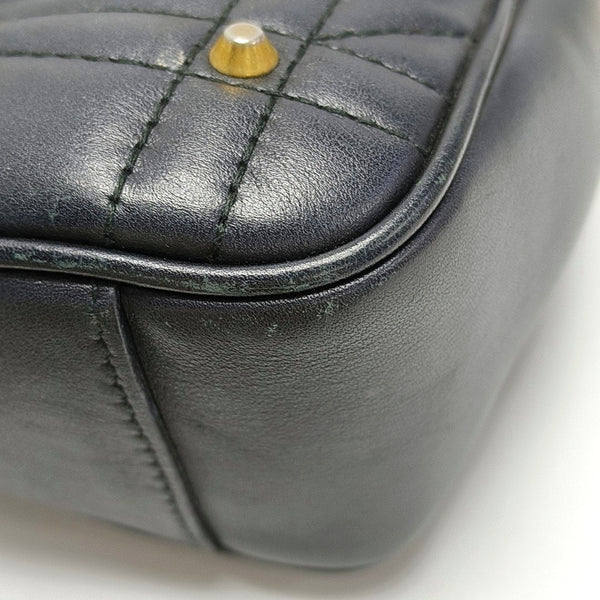 GG Marmont Medium Quilted Calfskin Black