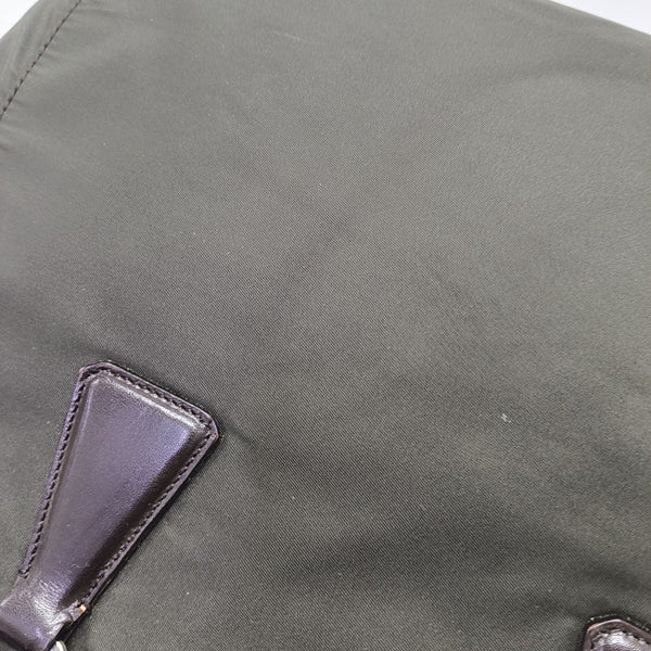 Nylon Top Handle Bag Green