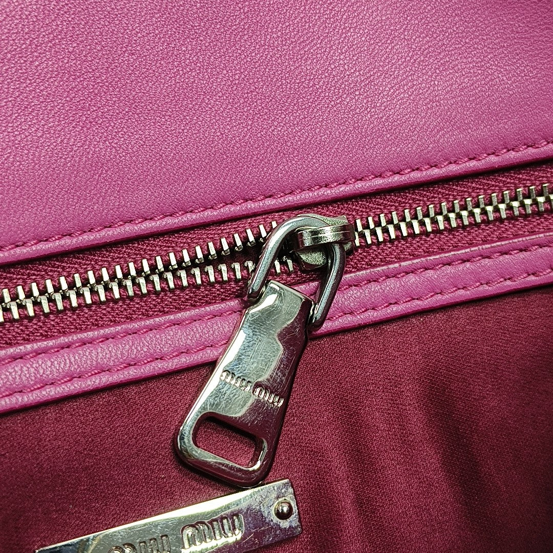 Crystal Quilted Lambskin Red