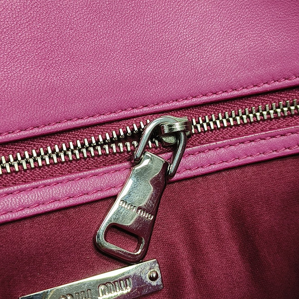 Crystal Quilted Lambskin Red