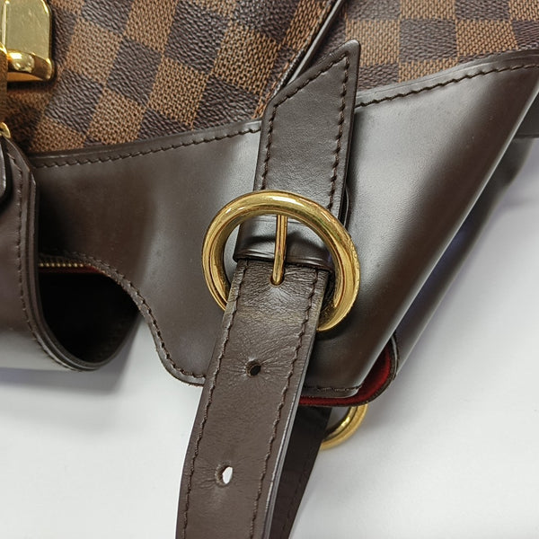 SISTINA MM Damier Ebene Coated Canvas Brown
