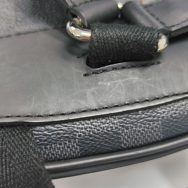 JOSH Damier Graphite Coated Canvas Gray
